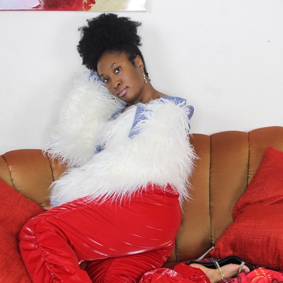 Red "Now You See Me" Pants - Picture 2 of 4